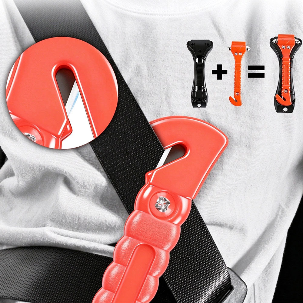 2-in-1 Emergency Escape Tool, Window Breaker and Seatbelt Cutter | AXLYMARK™
