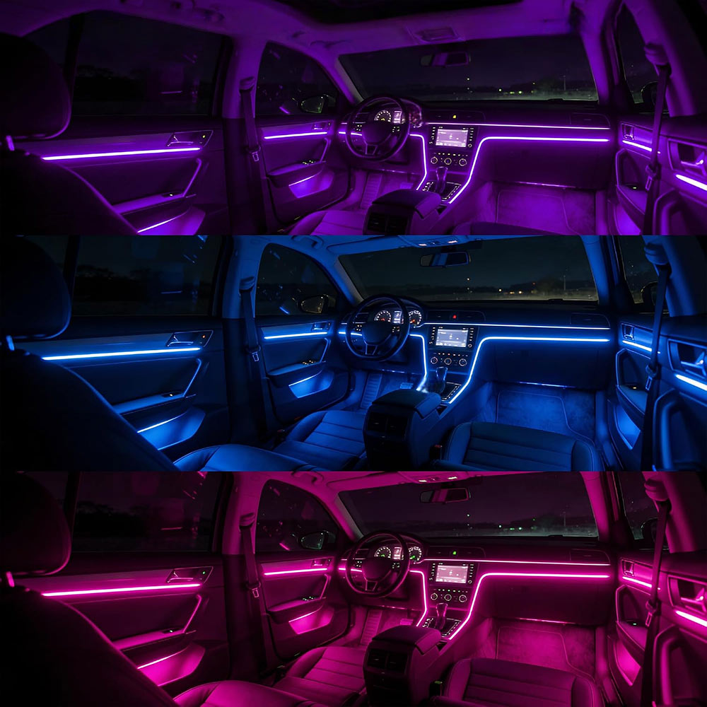 RGB Car Interior LED Ambient Strip Lights | AXLYMARK™