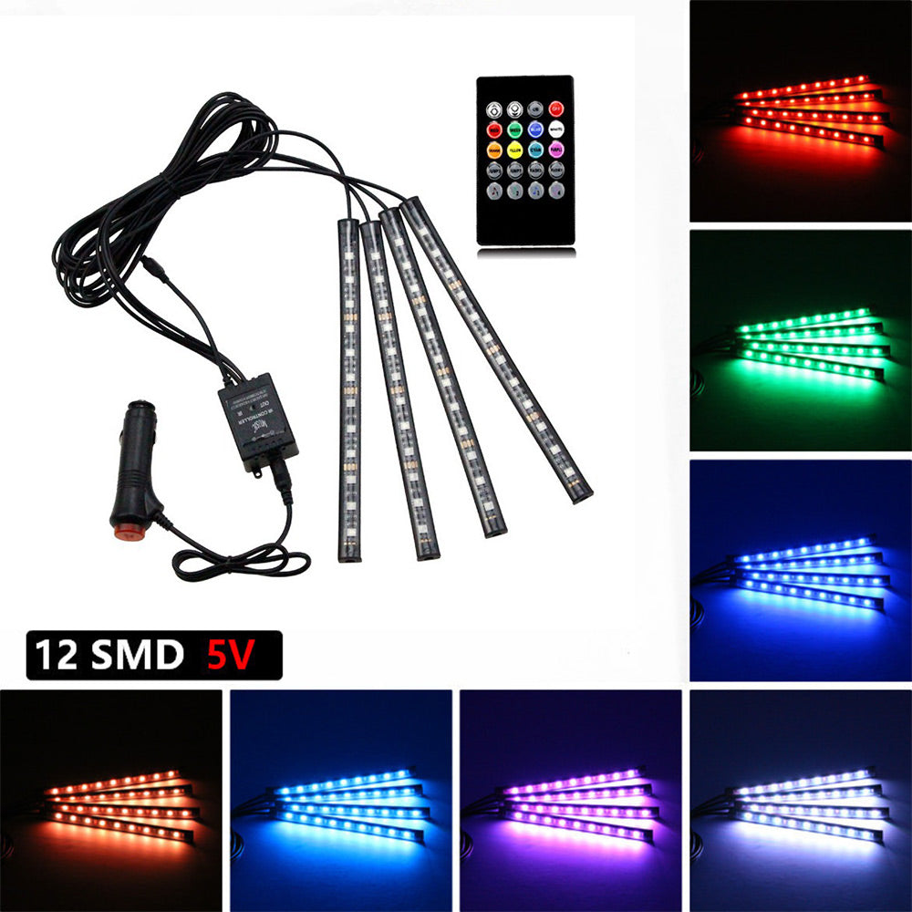 RGB Car Interior LED Ambient Strip Lights | AXLYMARK™