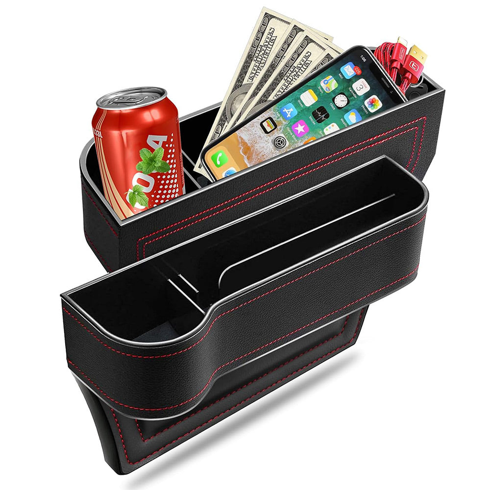 2 Pack Car Seat Gap Filler Organizer with Cup Holder | AXLYMARK™