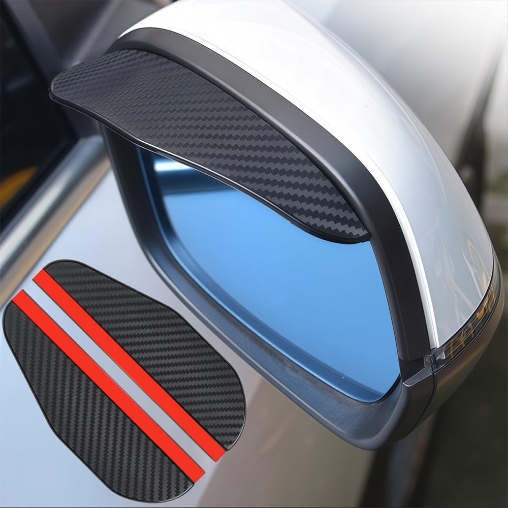 Universal Carbon Fiber Car Side Rearview Mirror Rain Eyebrow Guard | AXLYMARK™