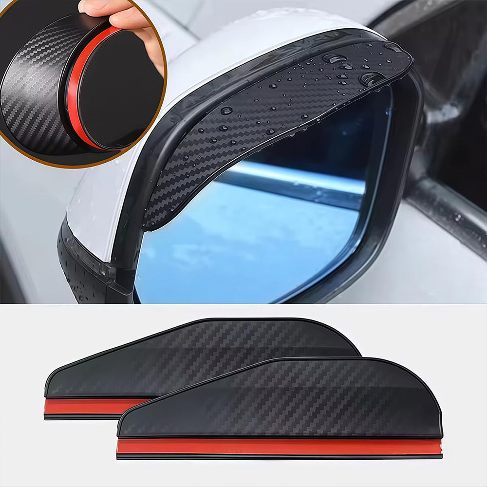 Universal Carbon Fiber Car Side Rearview Mirror Rain Eyebrow Guard | AXLYMARK™