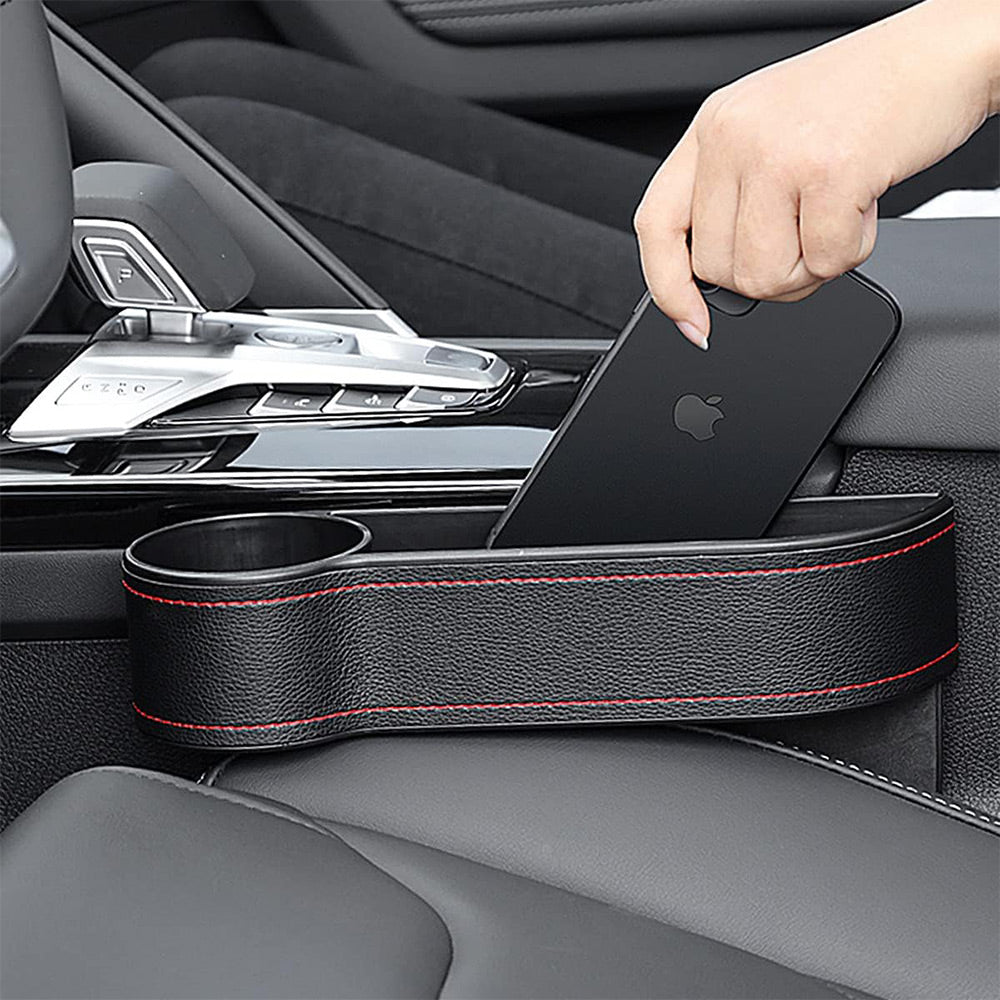 2 Pack Car Seat Gap Filler Organizer with Cup Holder | AXLYMARK™