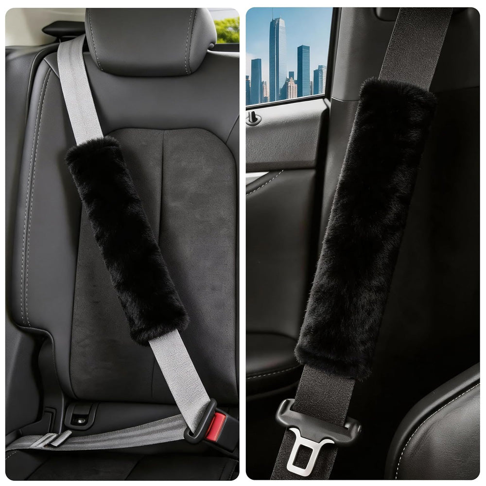 Ultra-Soft Plush Universal Seatbelt Cover Car Shoulder Pad | AXLYMARK™