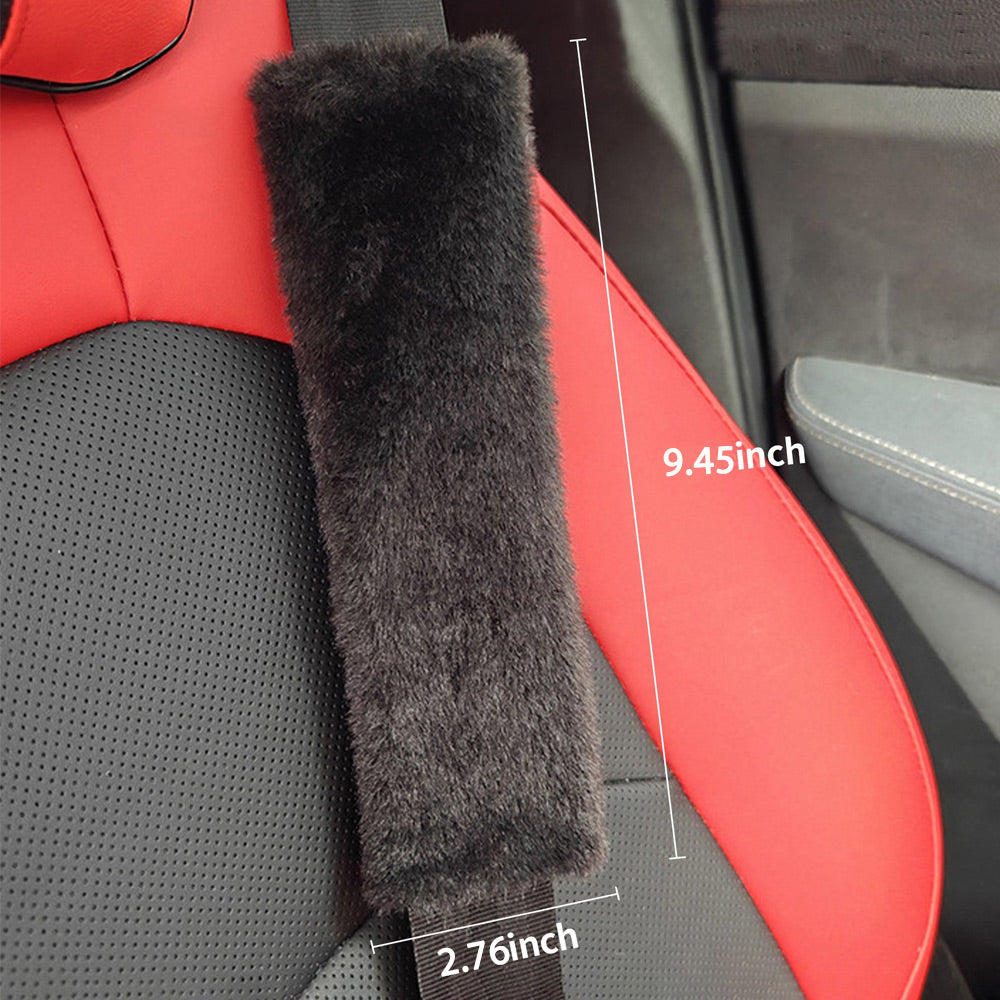 Ultra-Soft Plush Universal Seatbelt Cover Car Shoulder Pad | AXLYMARK™