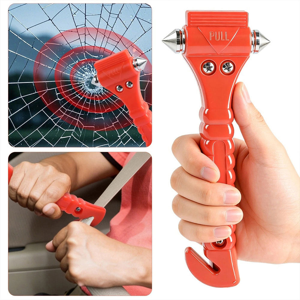 2-in-1 Emergency Escape Tool, Window Breaker and Seatbelt Cutter | AXLYMARK™