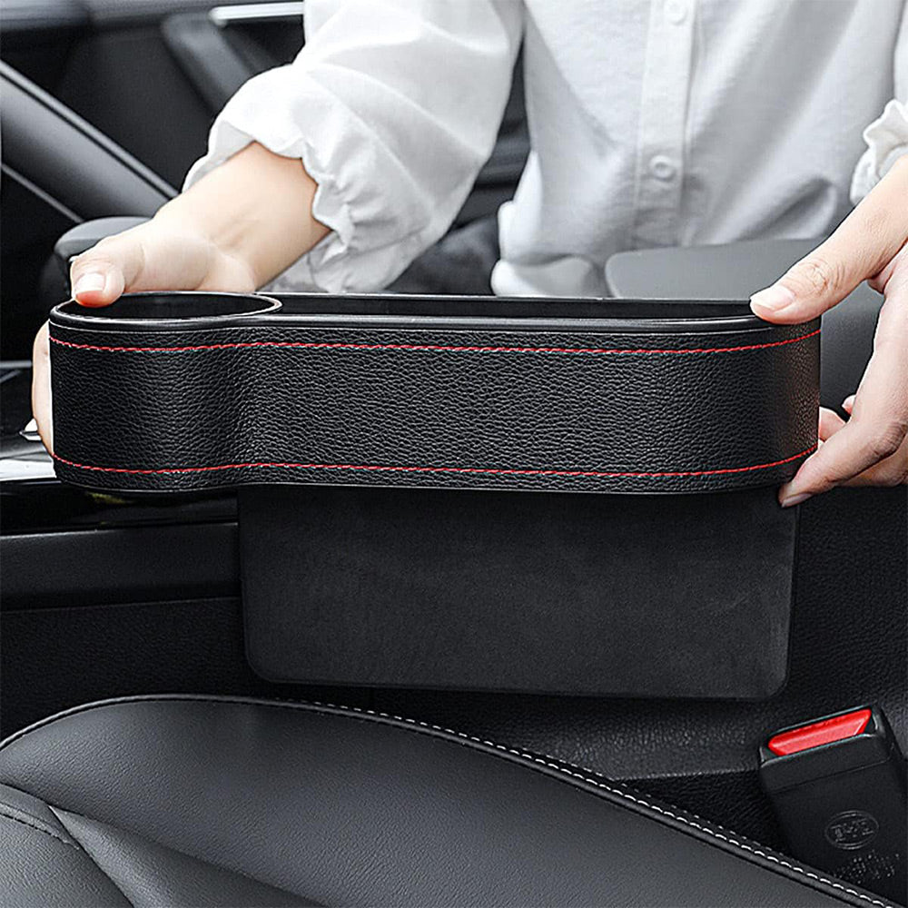 2 Pack Car Seat Gap Filler Organizer with Cup Holder | AXLYMARK™