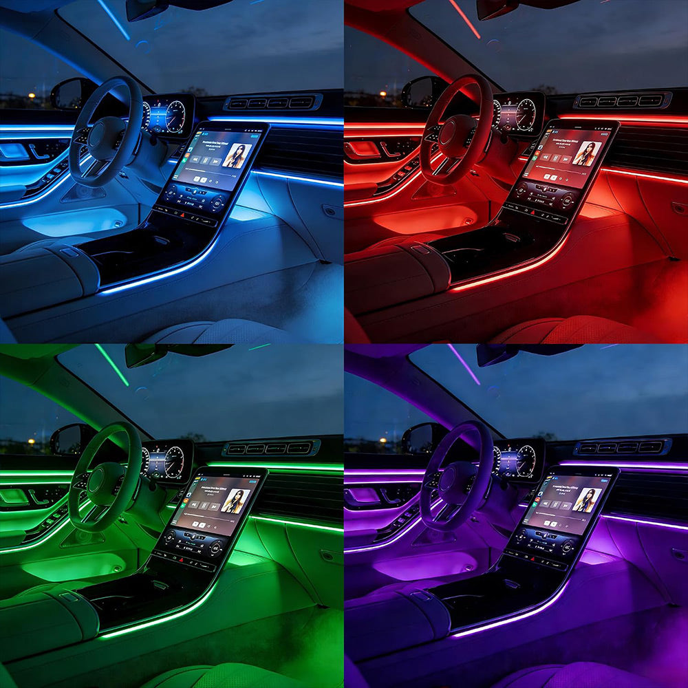 RGB Car Interior LED Ambient Strip Lights | AXLYMARK™