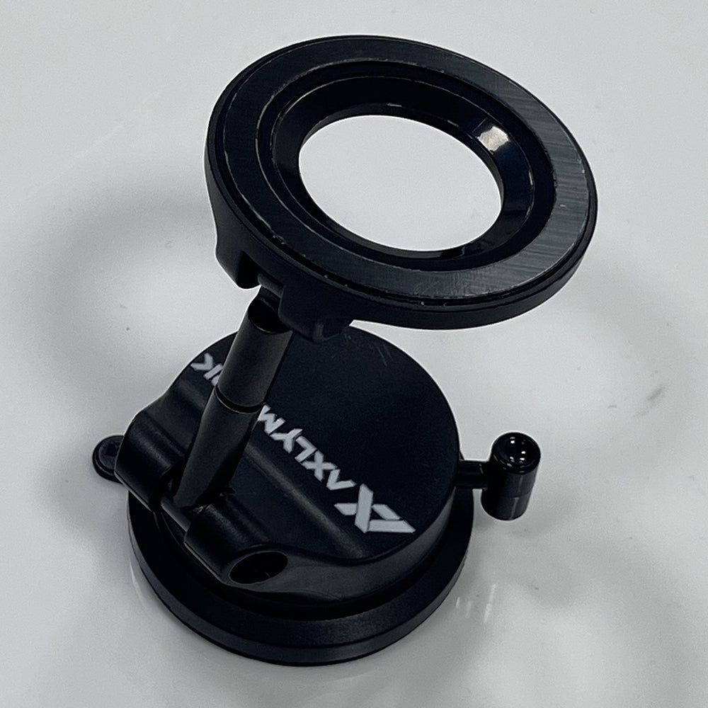 AXLYMARK Universal 360° Adjustable Magnetic Vacuum Phone Holder for Car and Shower, Compatible with iPhone and Smartphones