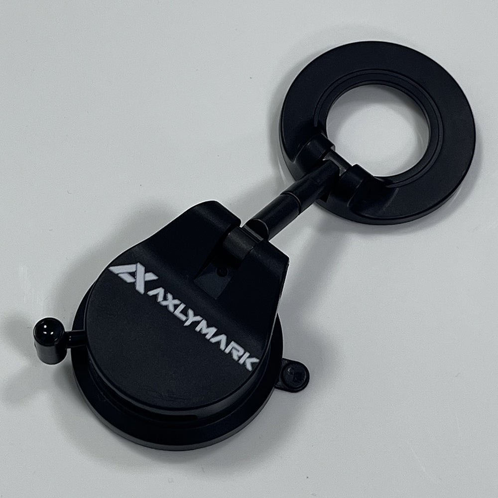 AXLYMARK Universal 360° Adjustable Magnetic Vacuum Phone Holder for Car and Shower, Compatible with iPhone and Smartphones