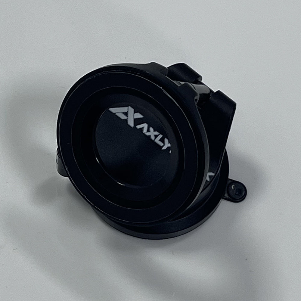 AXLYMARK Universal 360° Adjustable Magnetic Vacuum Phone Holder for Car and Shower, Compatible with iPhone and Smartphones